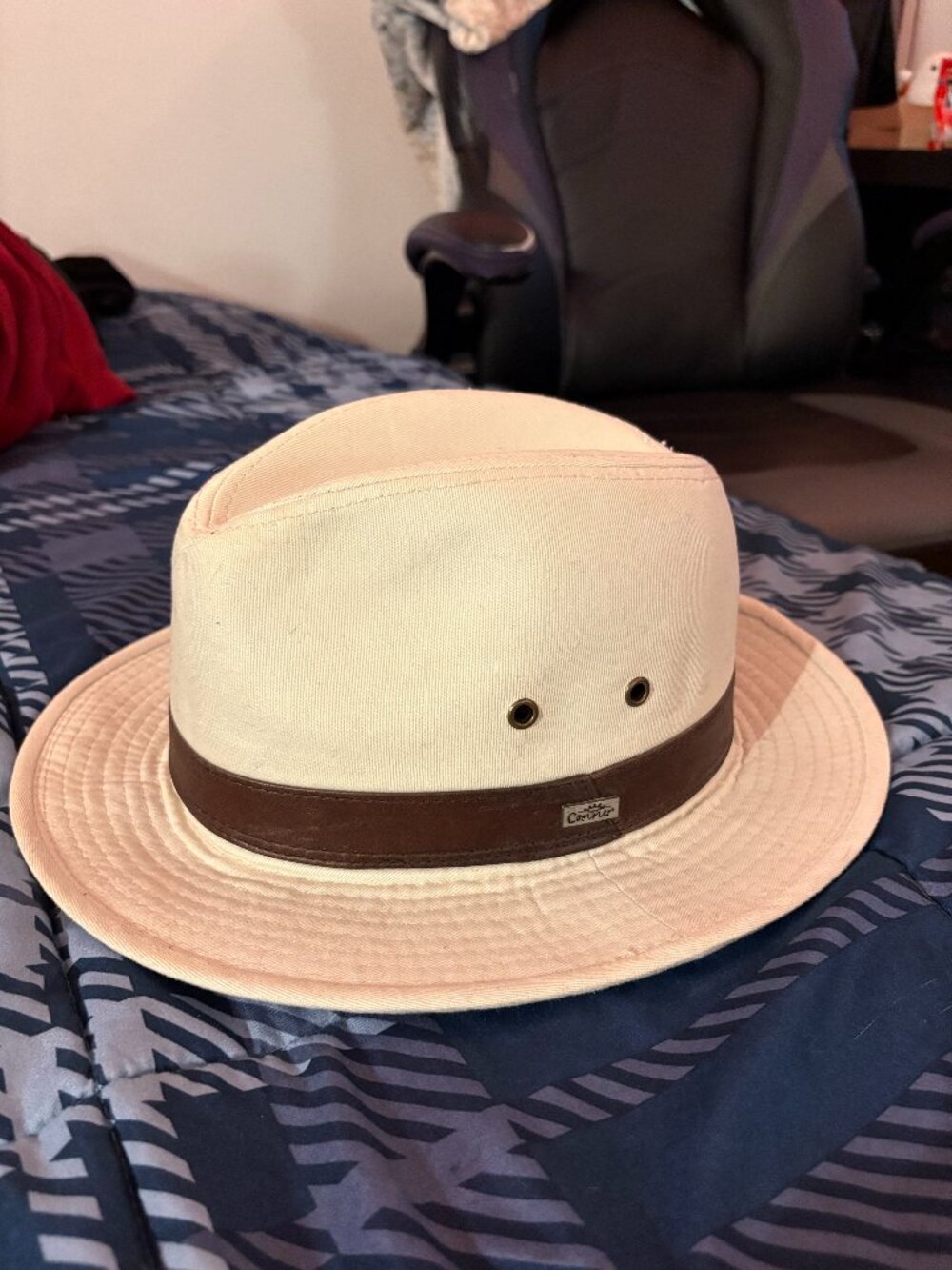 Conner Handmade Organic Cotton Safari Hat | Tan w/ Leather Band